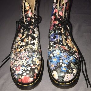 Dr Martens Floral Vintage Boots